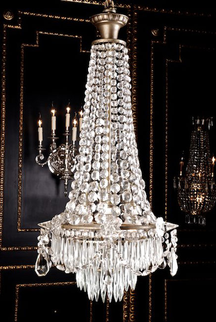 F-35 alter antiker originaler Klassizistischer Deckenlüster im