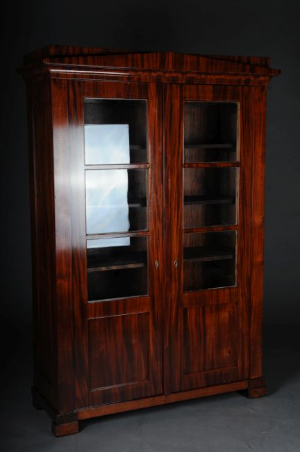 Antique Biedermeier display cabinet/bookcase around 1825 O-258