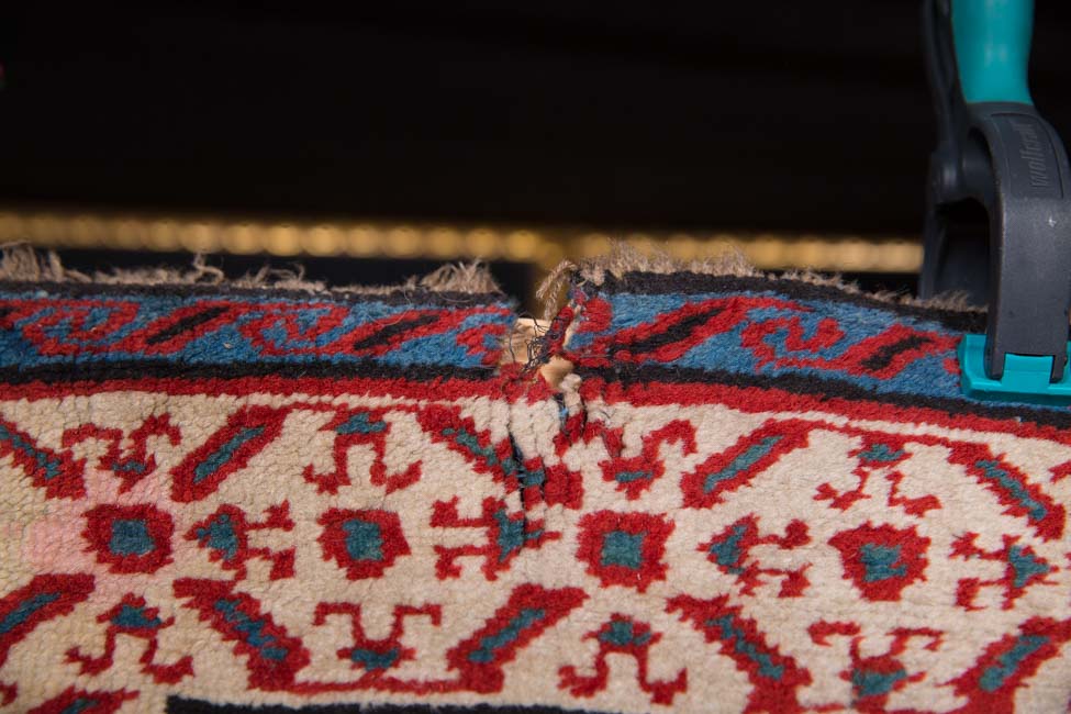 Originaler Kaukasischer Teppich Karabagh Alte 1880 L 254 Indien X